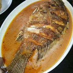 A picture of Fish stew.