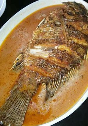 A picture of Fish stew.