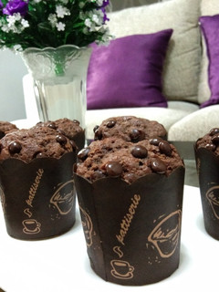 Foto resep Banana choco muffin / muffin pisang coklat ala vietta ranie