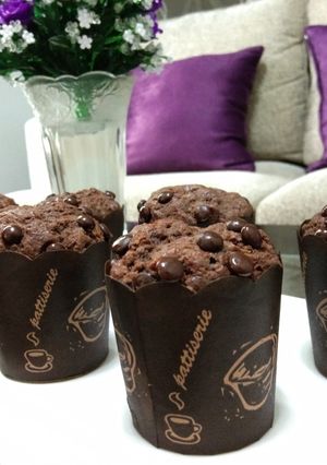 Foto resep Banana choco muffin / muffin pisang coklat ala vietta ranie