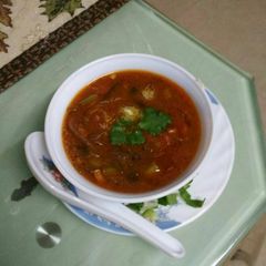 Manchow soup A picture of Manchow soup.