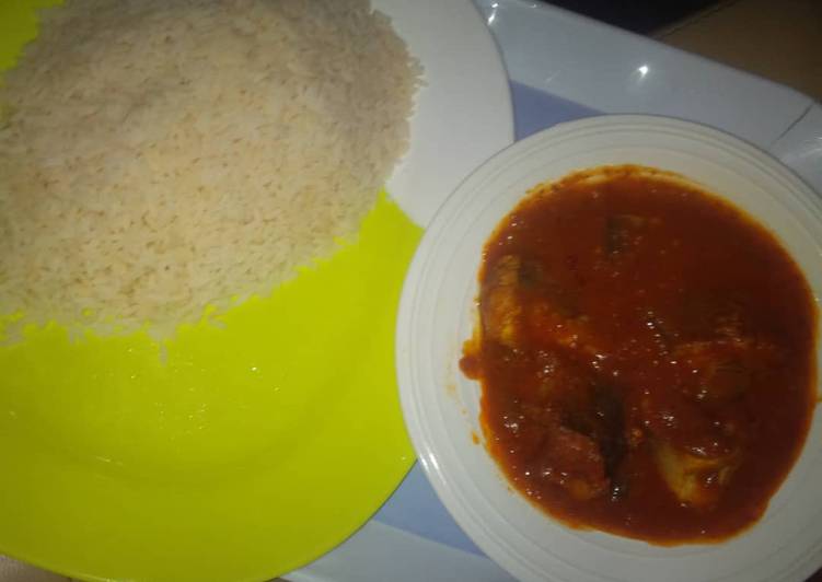 Recipe of Favorite Fish stew and rice