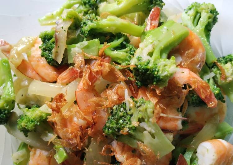 Cara Gampang Membuat Tumis udang brokoli Anti Gagal