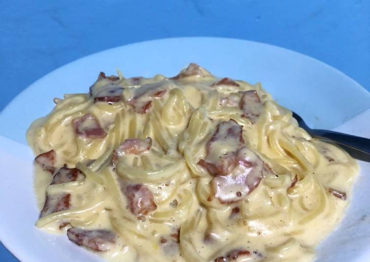Spaghetti Carbonara super praktis !