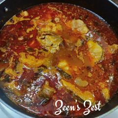 Andhra Style Rohu Fish Curry A picture of Andhra Style Rohu Fish Curry.