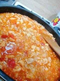 Tarhonyás hús recept fotója