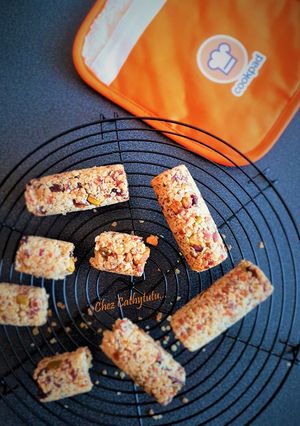 Une photo de Barres de granola aux cranberries