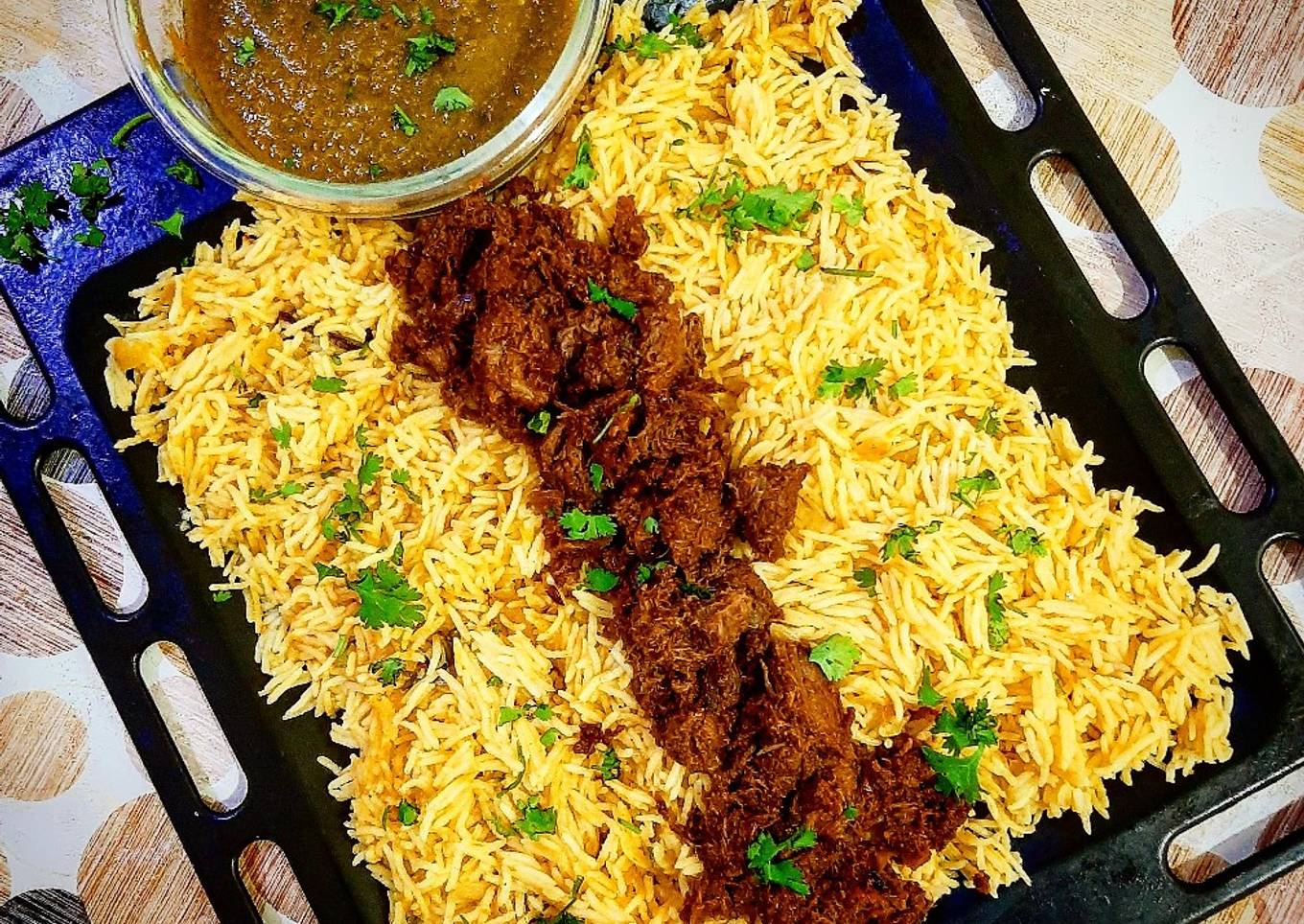 Saffron Rice with mutton