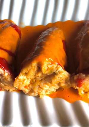 Foto principal de Pimientos rellenos de salmón, merluza y langostinos