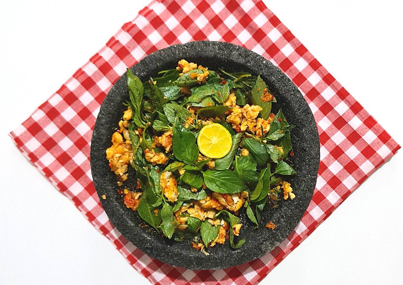 Tempe Penyet Sambal Kemangi