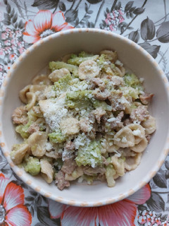 A picture of Whole Wheat Orecchiette with Sausage and Romanesco Broccoli.
