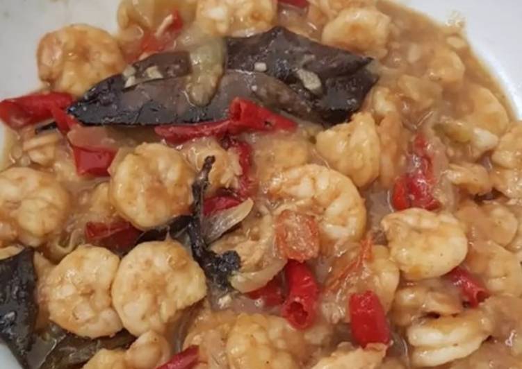 makanan Udang Saus Tiram yang Bikin Ngiler