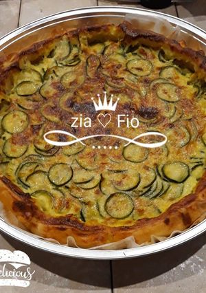 Foto di Torta salata con zucchine e porri