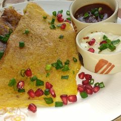 A picture of Eggless omlet.