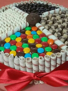 Una foto de Torta de golosinas