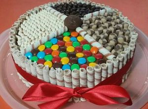 Una foto de Torta de golosinas