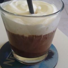 A picture of Cold greek coffee.