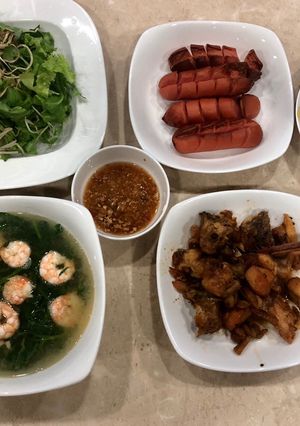 Hình của món Xúc xích nướng lò chiên không dầu.