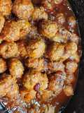 Cranberry Sauerkraut Meatballs