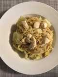 Fideos fritos con pollo