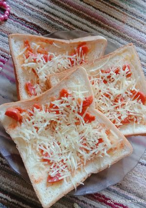 Foto resep Pizza roti tawar panggang