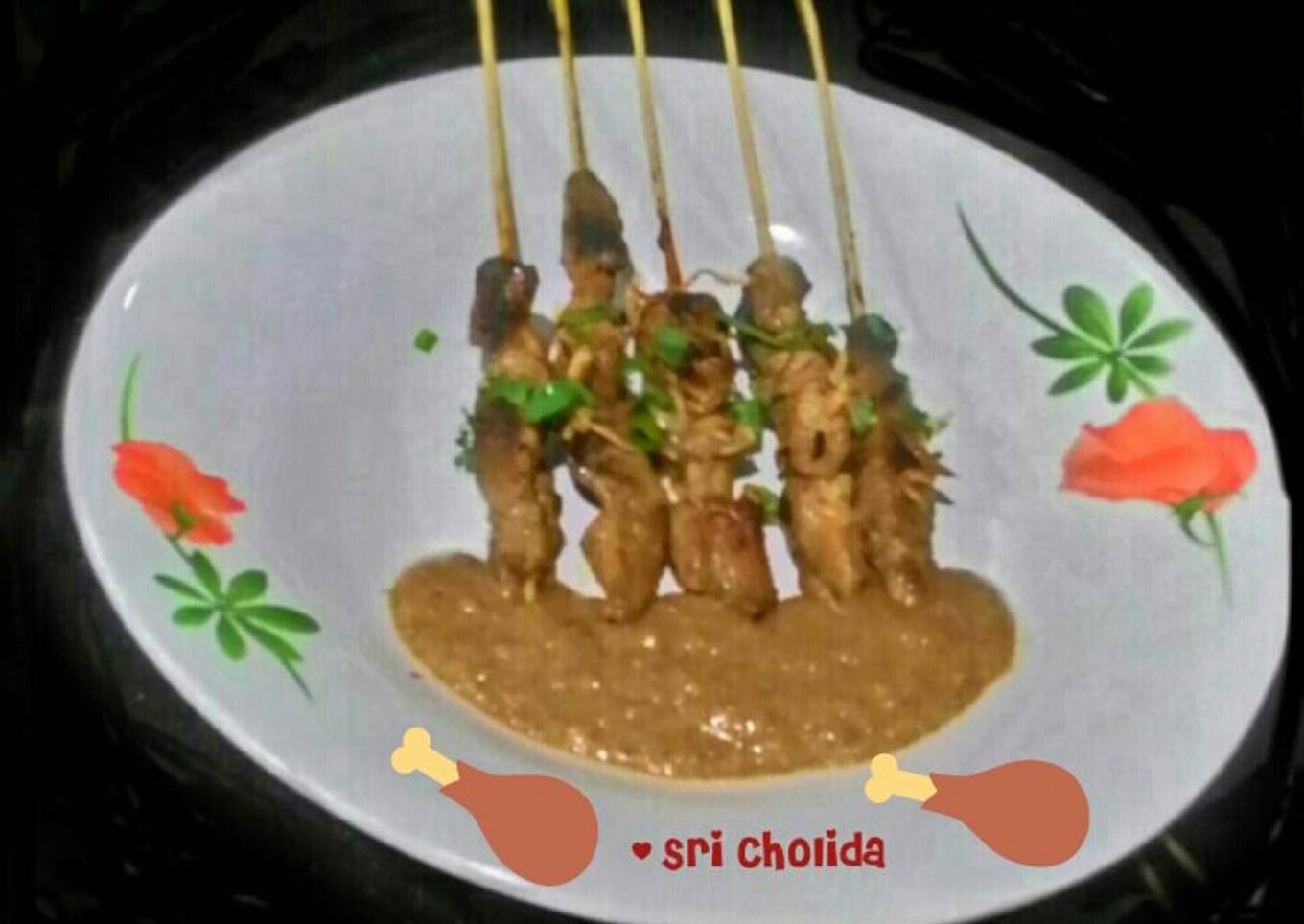 Sate ayam panggang teflon