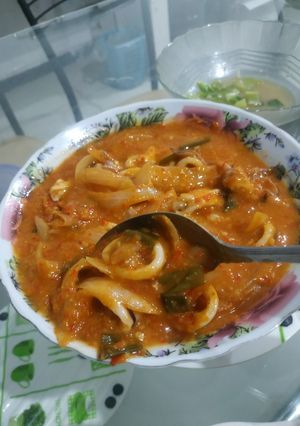 Foto resep Cumi saus padang