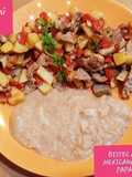 Bistec ala mexicana con papas