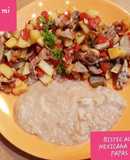 Bistec ala mexicana con papas