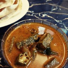 A picture of Vendaika Puli Kulambu (Okra Curry).