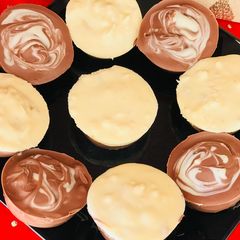 A picture of # Football seasonBounty chocolate rounds.