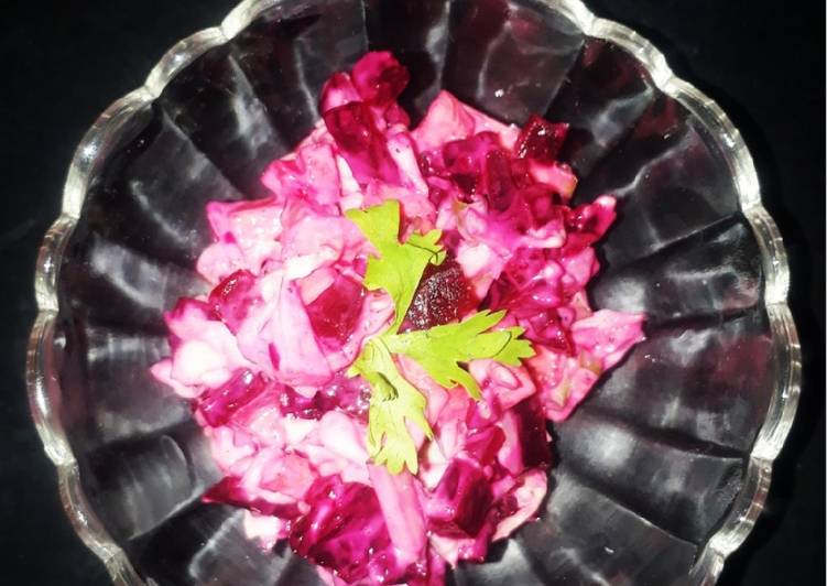 Recipe of Perfect Beetroot salad in fresh cream