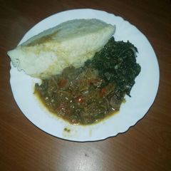 A picture of Stewed beef with managu.