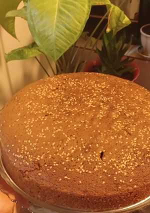 عکسی از دستور کیک شکلاتی ابری