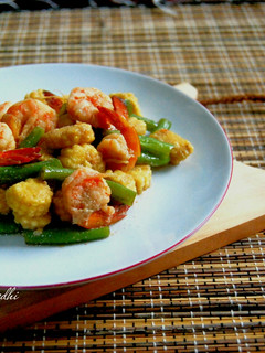 Foto resep Tumis udang putren buncis