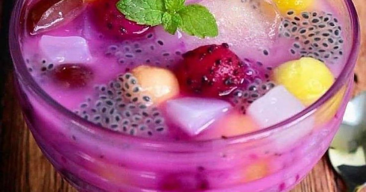 Es Kolang-Kaling Sirup Cocopandan Segar (Takjil Praktis)