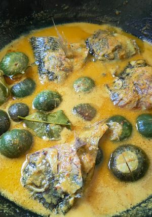Foto resep Kepala ikan masak kuning tanpa santan