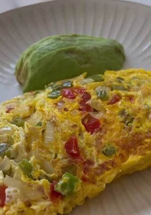 Foto de Omelete com Pimentos e Cebola