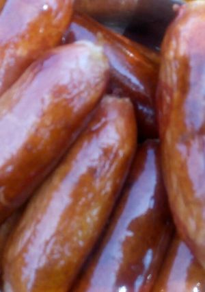A picture of Fried smokies.