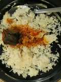 White rice and catfish stew