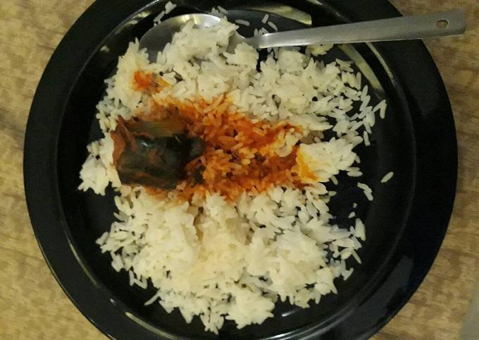 Steps to Make Favorite White rice and catfish stew