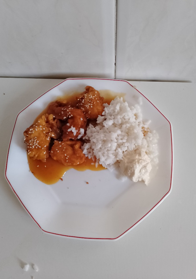 Una foto de Pollo a la Naranja