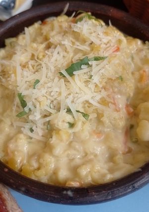 Una foto de Guiso de Mote y Verduras