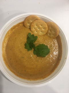 A picture of Coriander carrot soup #soupcontest.