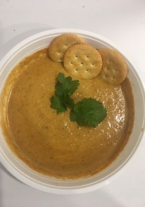 A picture of Coriander carrot soup #soupcontest.