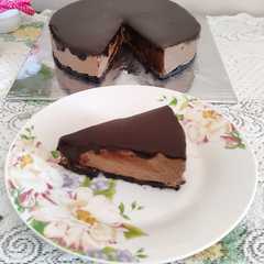 A picture of Chocolate Cheese cake no oven ekonomis.
