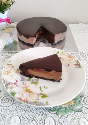 Foto resep Chocolate Cheese cake no oven ekonomis