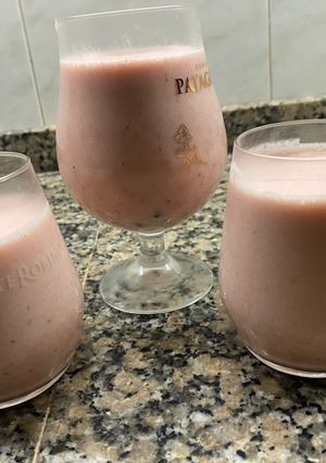 Una foto de Mousse de frutilla