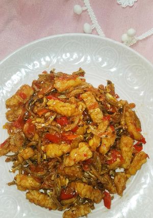 Foto resep Balado teri tempe