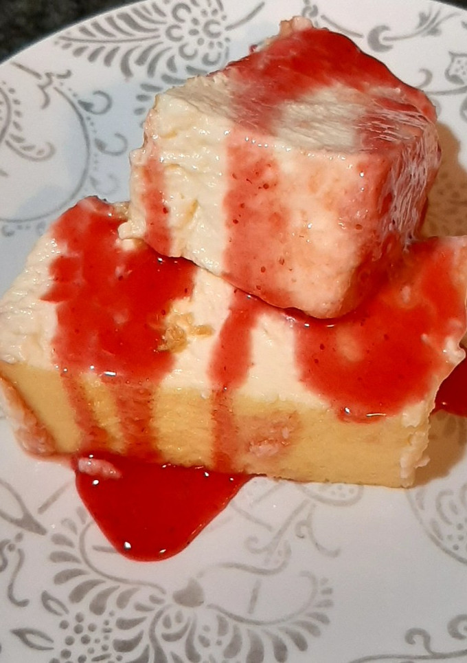 Una foto de Tarta de queso tres leches